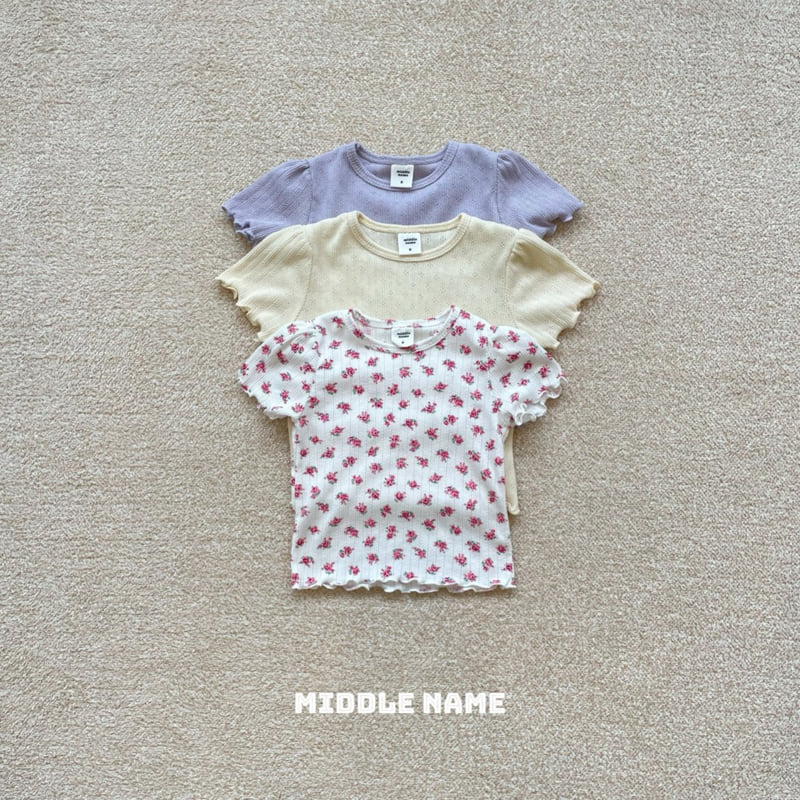 Middle Name - Korean Children Fashion - #childrensboutique - Eyelet Punching Tee