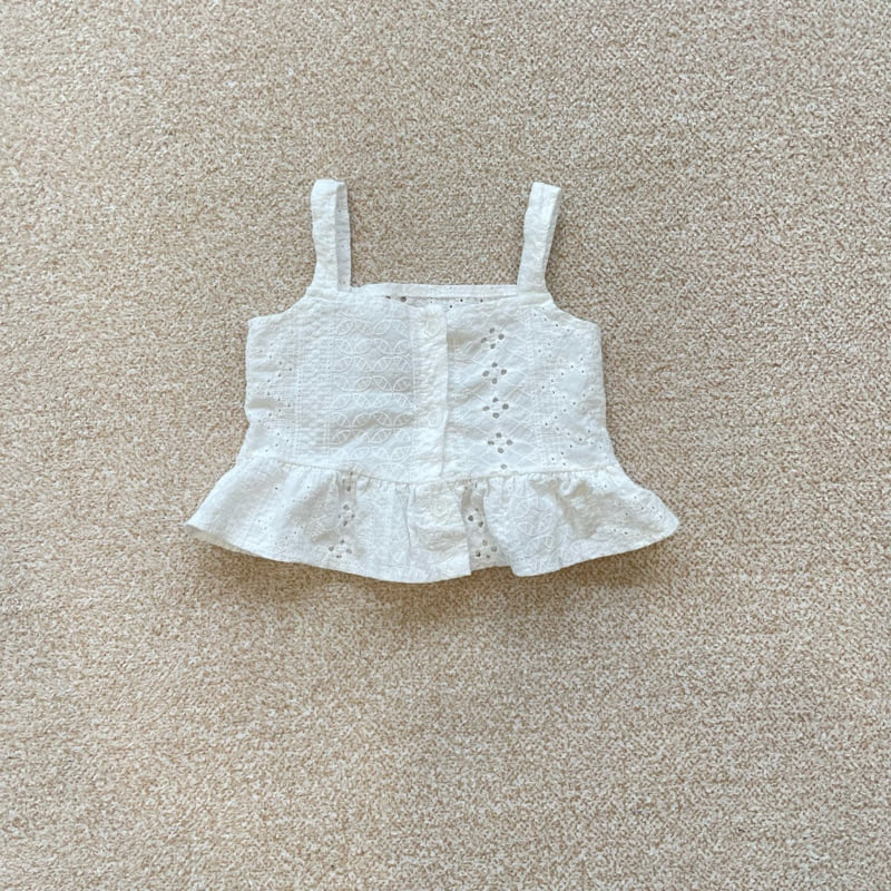 Middle Name - Korean Children Fashion - #childrensboutique - Embroidered Sleeveless Blouse - 10