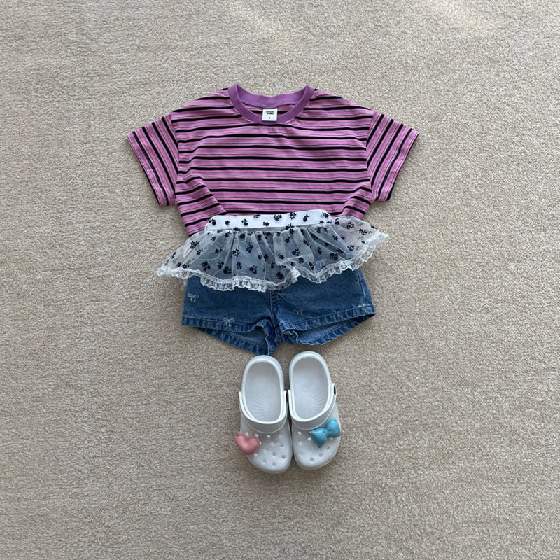 Middle Name - Korean Children Fashion - #designkidswear - Flower Layered Skirt - 5