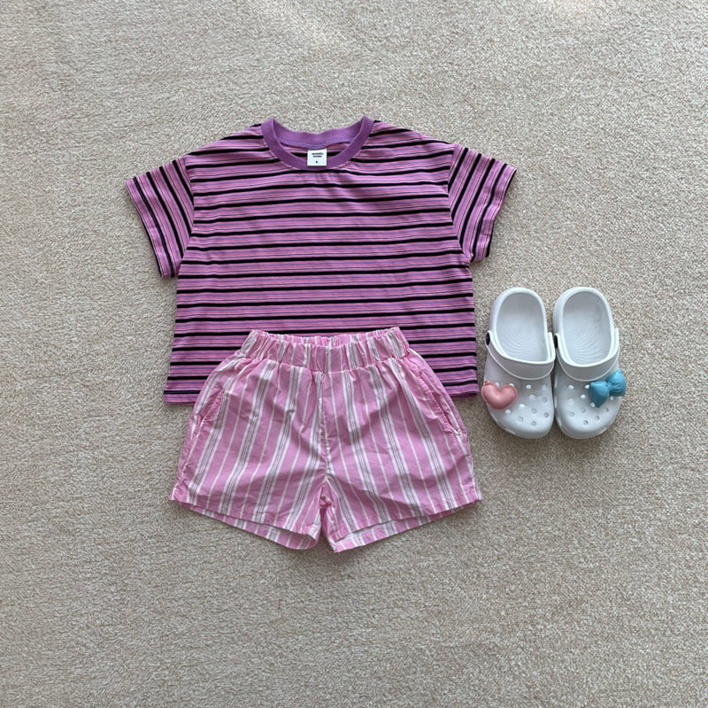Middle Name - Korean Children Fashion - #discoveringself - Crayon Stripe Tee - 10