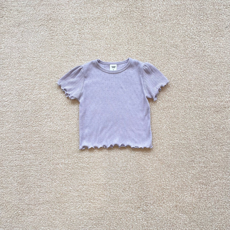 Middle Name - Korean Children Fashion - #discoveringself - Eyelet Punching Tee - 3