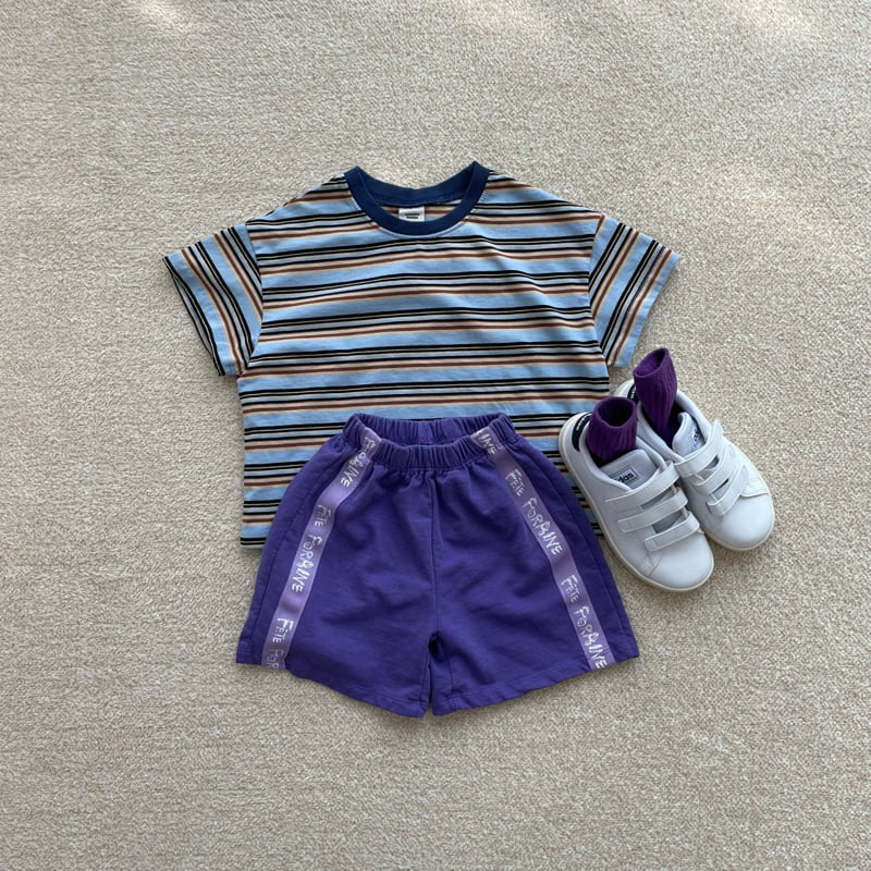 Middle Name - Korean Children Fashion - #kidsshorts - Pigment Tape Shorts - 11