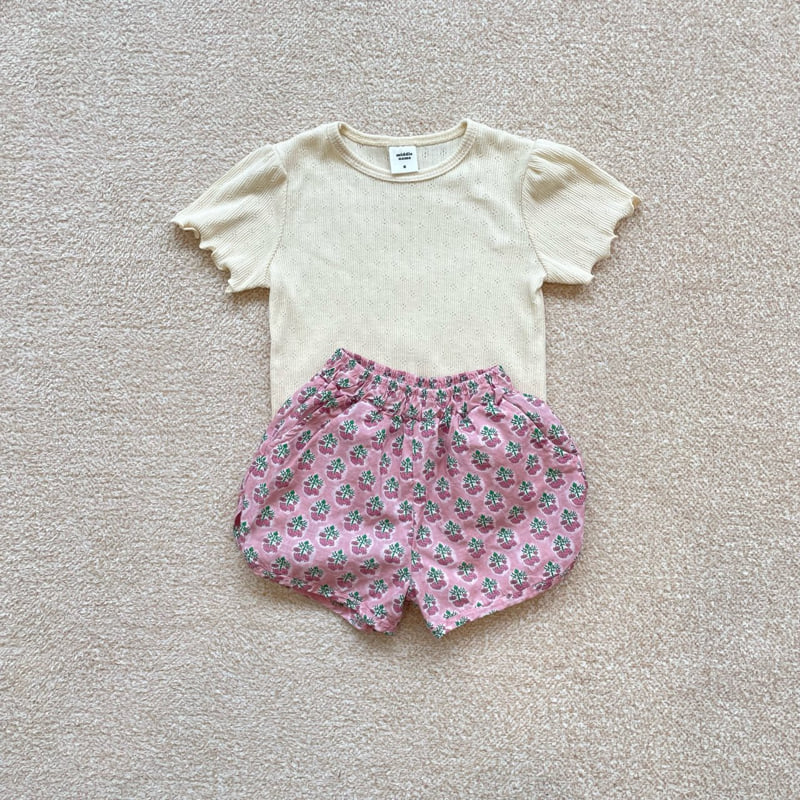 Middle Name - Korean Children Fashion - #fashionkids - Vintage Flower Pants - 4