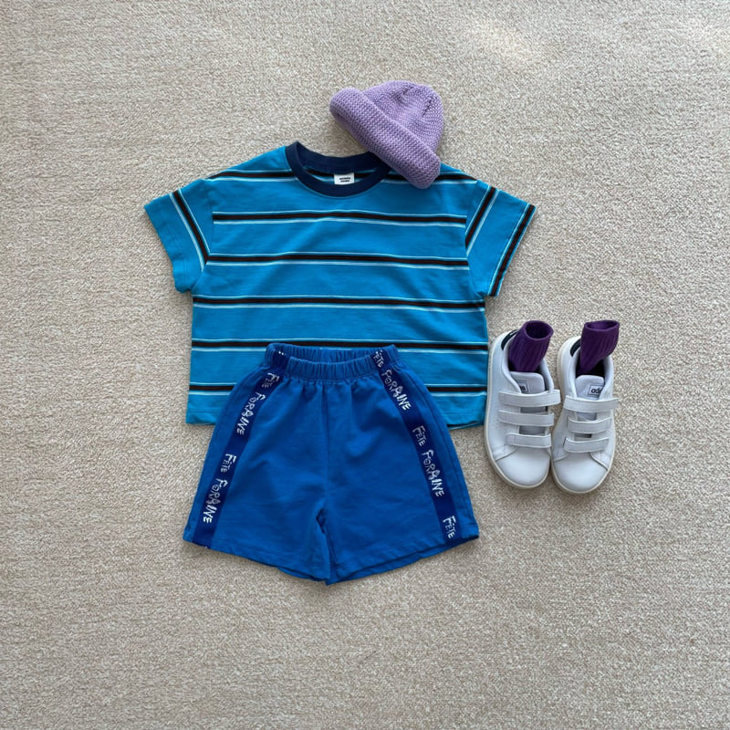 Middle Name - Korean Children Fashion - #kidsstore - Pigment Tape Shorts - 12