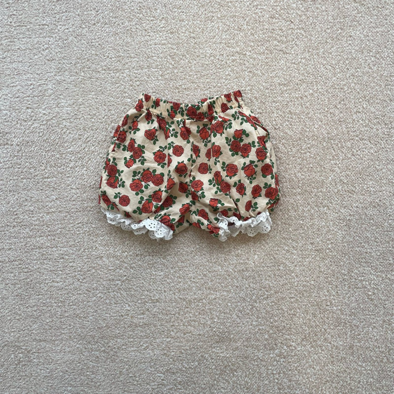 Middle Name - Korean Children Fashion - #kidsstore - Pumpkin Lace Pants - 2