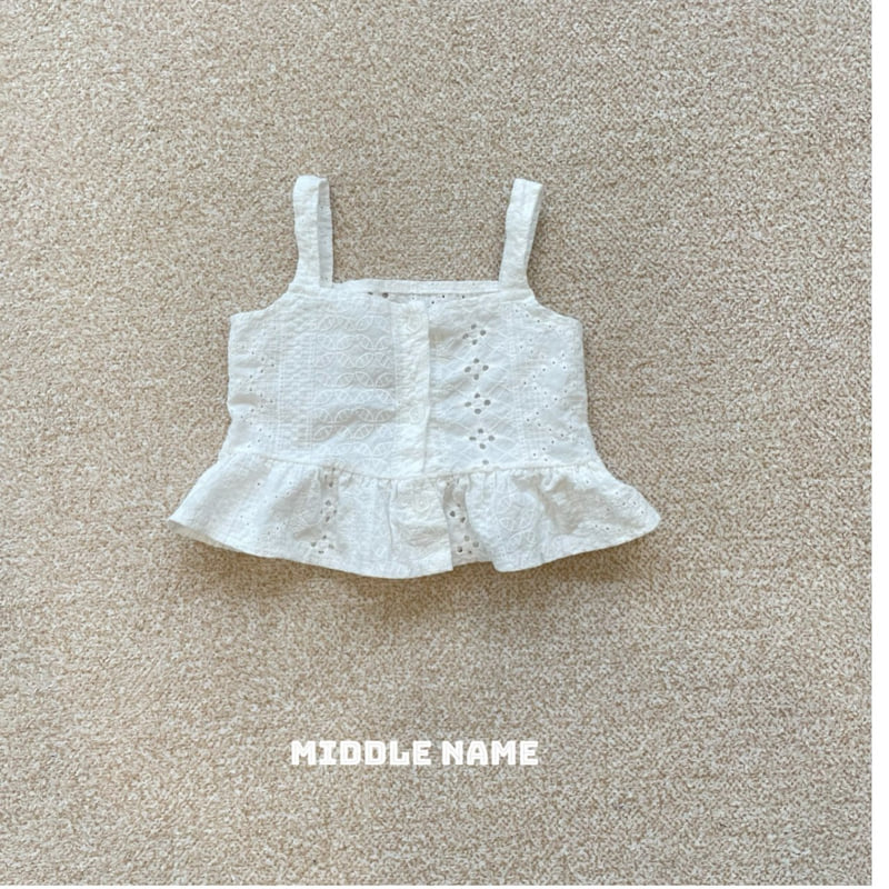 Middle Name - Korean Children Fashion - #kidsstore - Embroidered Sleeveless Blouse