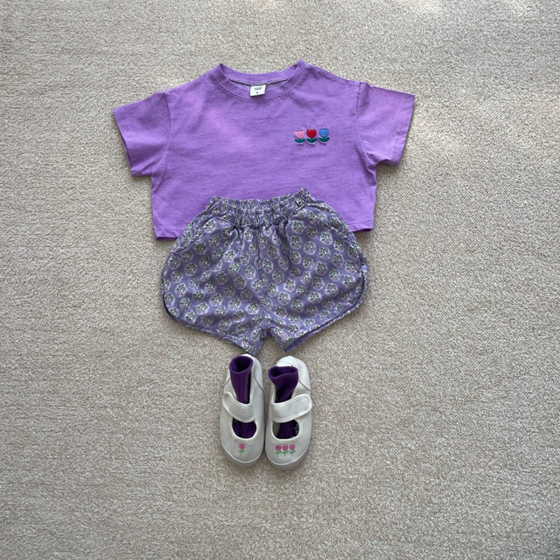 Middle Name - Korean Children Fashion - #kidzfashiontrend - Vintage Flower Pants - 6