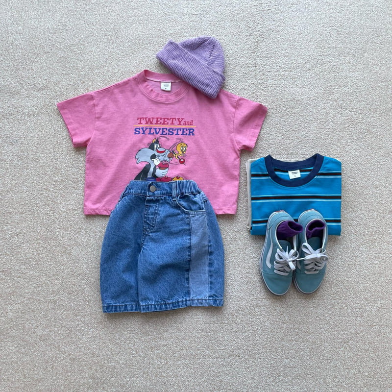 Middle Name - Korean Children Fashion - #kidzfashiontrend - Cut Denim Pants - 5