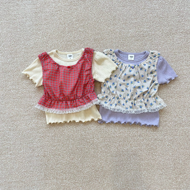Middle Name - Korean Children Fashion - #littlefashionista - Eyelet Punching Tee - 9
