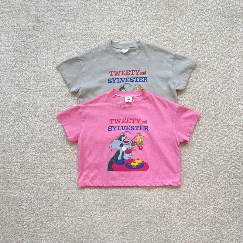 Middle Name - Korean Children Fashion - #littlefashionista - Tweet Short Sleeve Tee - 2