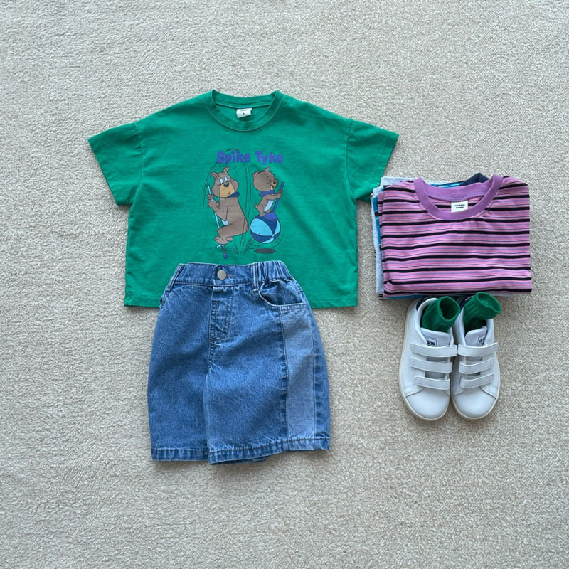 Middle Name - Korean Children Fashion - #magicofchildhood - Cut Denim Pants - 8