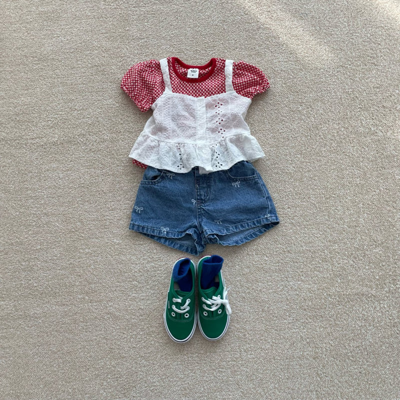Middle Name - Korean Children Fashion - #magicofchildhood - Embroidered Sleeveless Blouse - 5