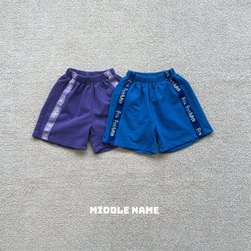 Middle Name - Korean Children Fashion - #minifashionista - Pigment Tape Shorts