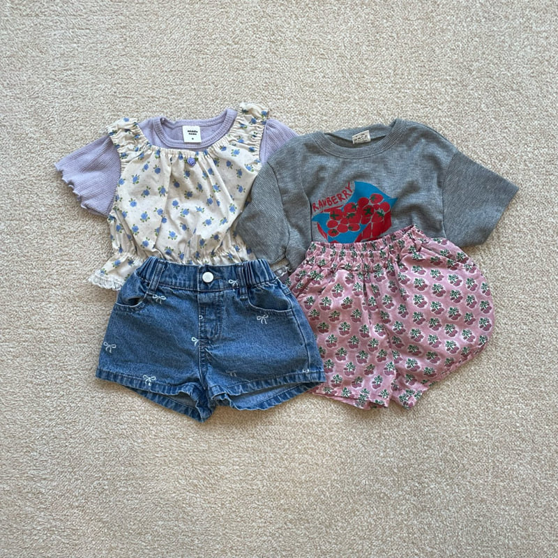Middle Name - Korean Children Fashion - #minifashionista - Vintage Flower Pants - 10