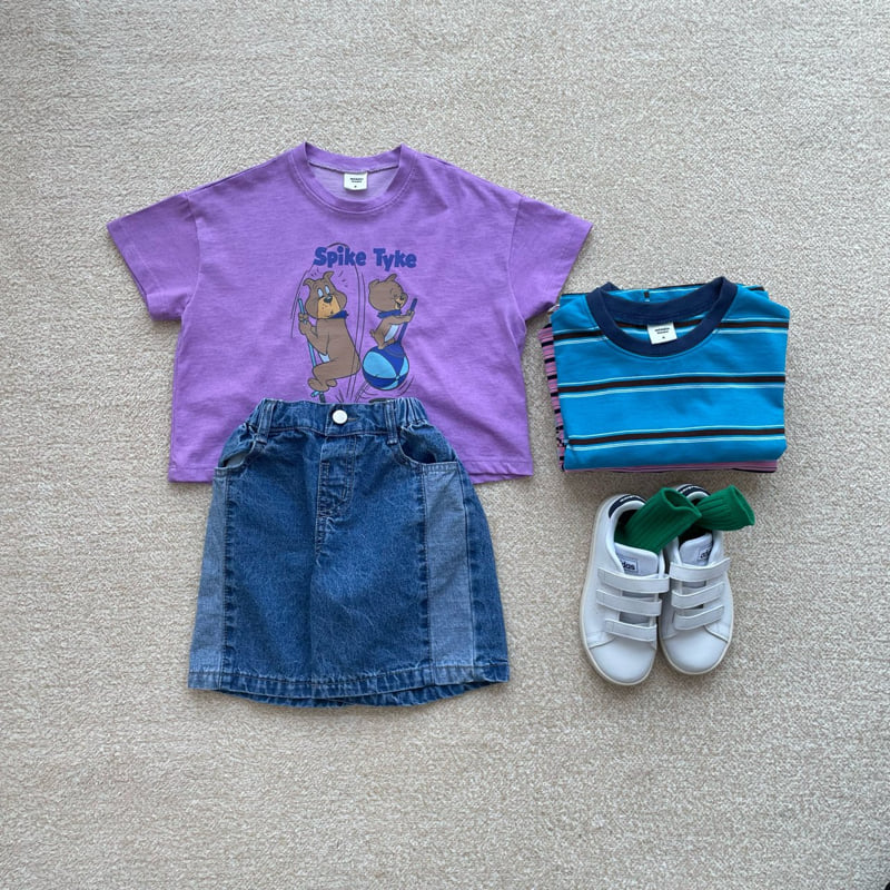 Middle Name - Korean Children Fashion - #minifashionista - Cut Denim Pants - 9