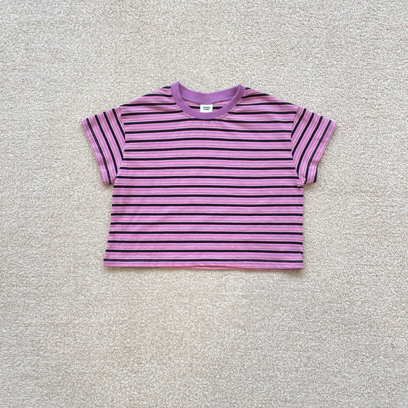 Middle Name - Korean Children Fashion - #prettylittlegirls - Crayon Stripe Tee - 3