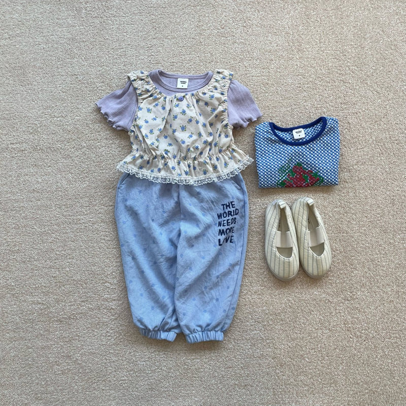 Middle Name - Korean Children Fashion - #prettylittlegirls - Eyelet Punching Tee - 12