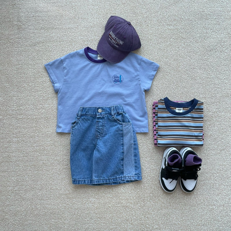 Middle Name - Korean Children Fashion - #prettylittlegirls - Cut Denim Pants - 10