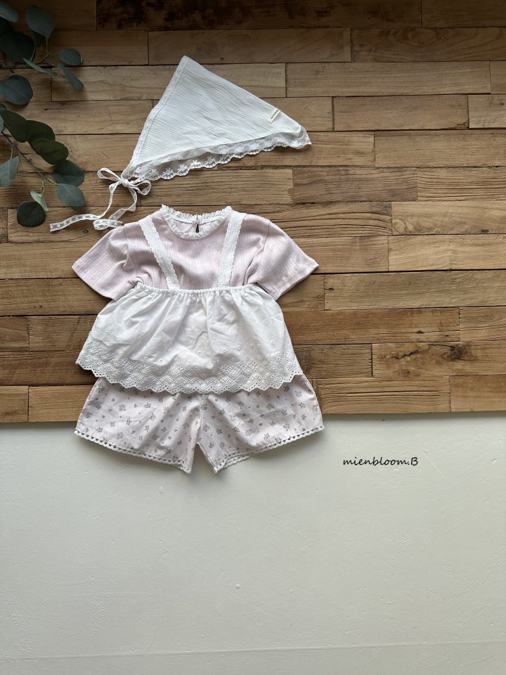 Mienbloom B - Korean Baby Fashion - #babyclothing - Bebe Eyelet Tee - 7