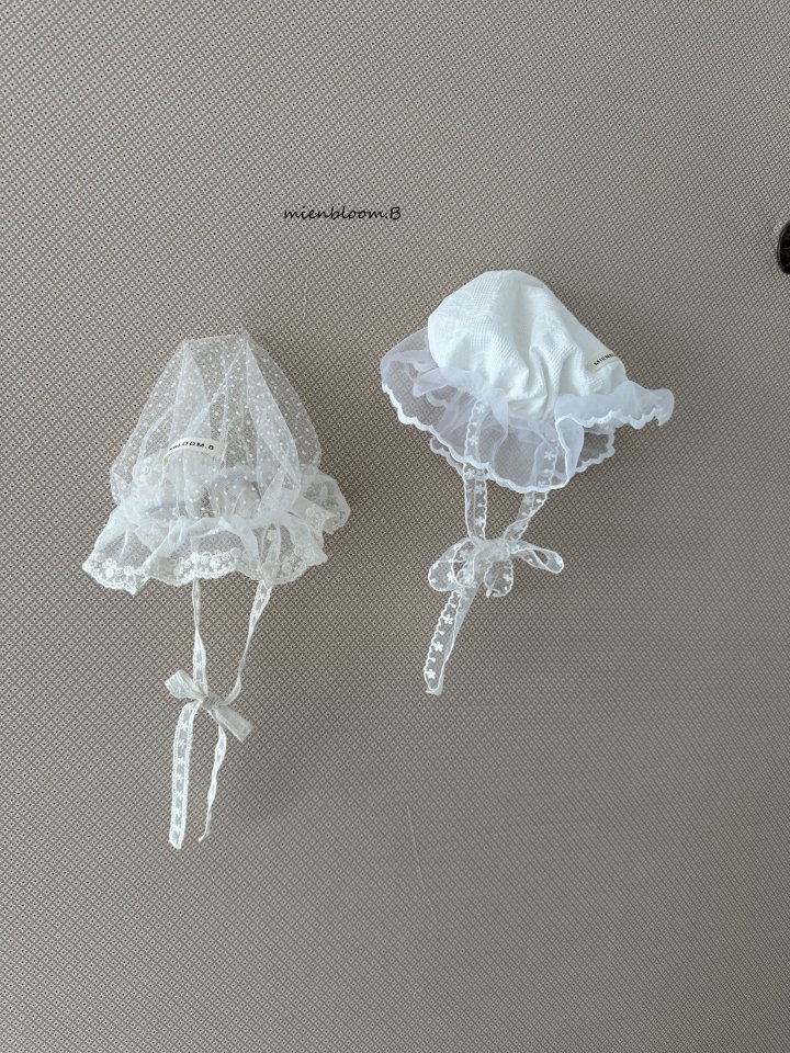 Mienbloom B - Korean Baby Fashion - #babyfashion - Bebe Lace Hat - 2