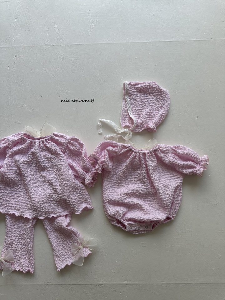 Mienbloom B - Korean Baby Fashion - #babyfever - Bebe Totto Bonnet - 3