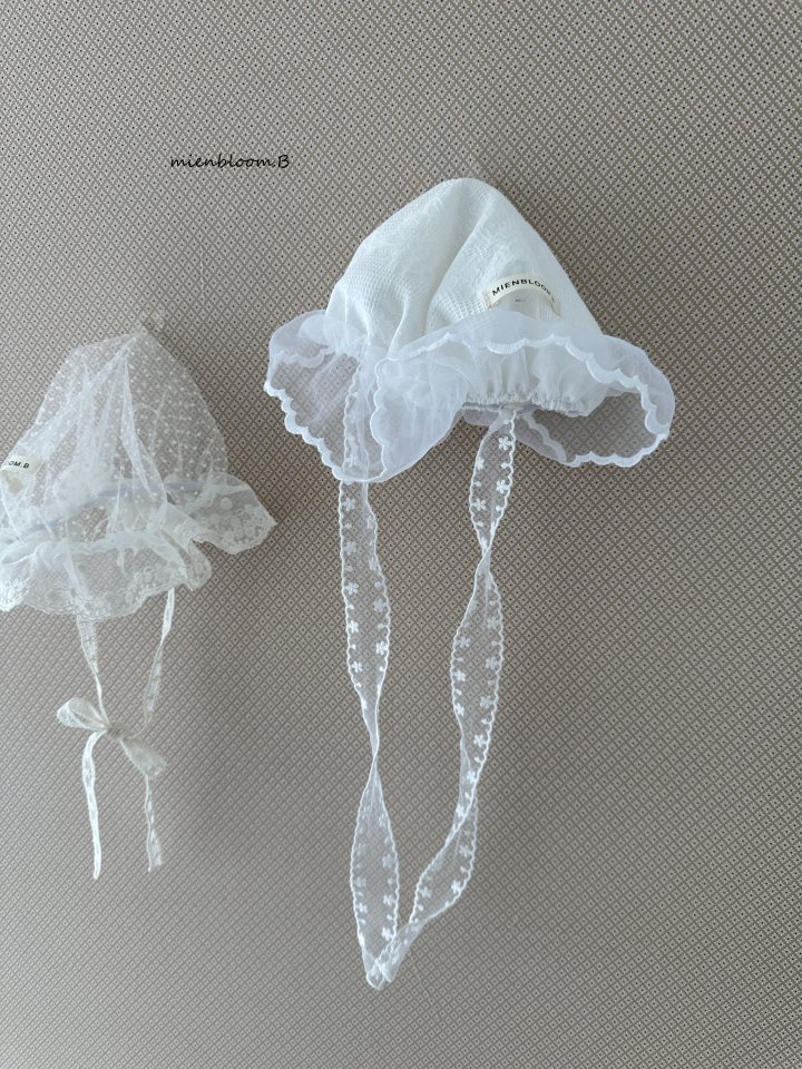 Mienbloom B - Korean Baby Fashion - #babyfever - Bebe Lace Hat - 3