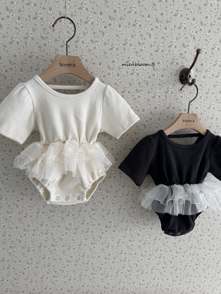 Mienbloom B - Korean Baby Fashion - #babygirlfashion - Bebe Waffle Sasha Suit - 6
