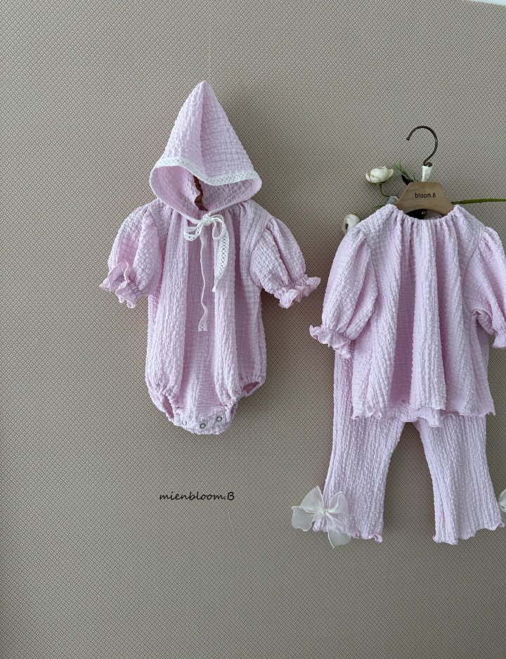 Mienbloom B - Korean Baby Fashion - #babyfever - Bebe Totto Bonnet - 4