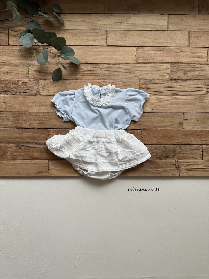 Mienbloom B - Korean Baby Fashion - #babyootd - Bebe Silk Frill Tee - 5