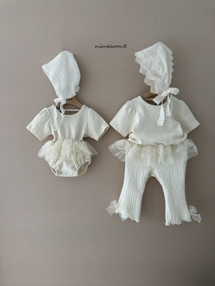 Mienbloom B - Korean Baby Fashion - #babyoutfit - Bebe Waffle Sasha Suit - 10