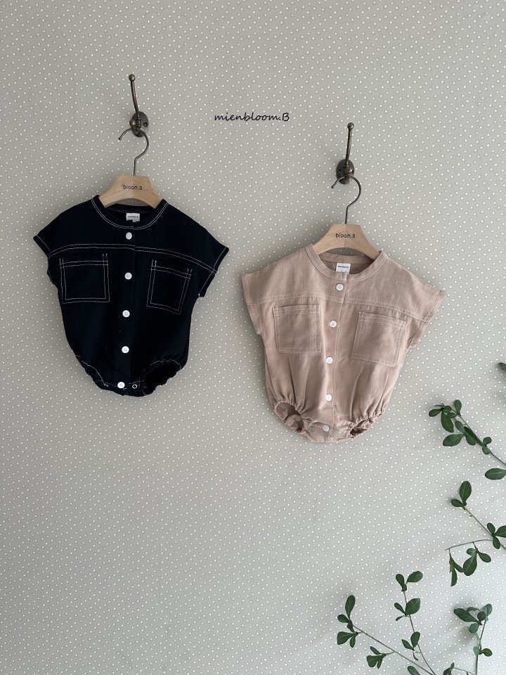 Mienbloom B - Korean Baby Fashion - #babyoutfit - Bebe Ally Linen Suit - 2