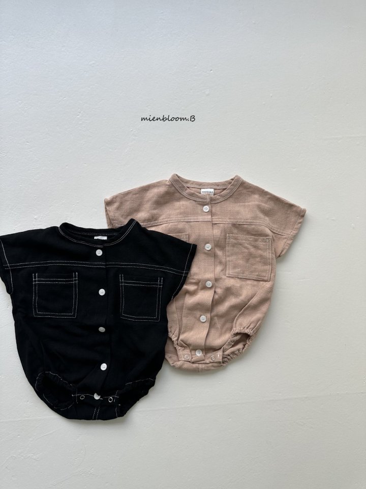 Mienbloom B - Korean Baby Fashion - #babyoutfit - Bebe Ally Linen Suit - 3
