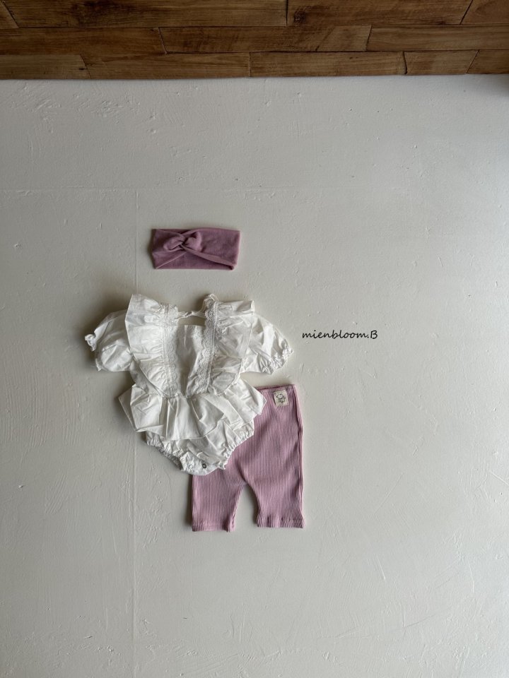 Mienbloom B - Korean Baby Fashion - #babyoutfit - Bebe Mimi Blouse Suit - 9