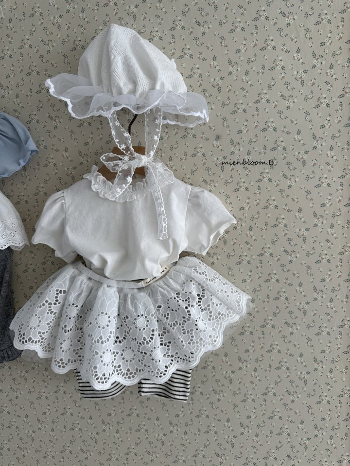 Mienbloom B - Korean Baby Fashion - #babyoutfit - Bebe Silk Frill Tee - 7