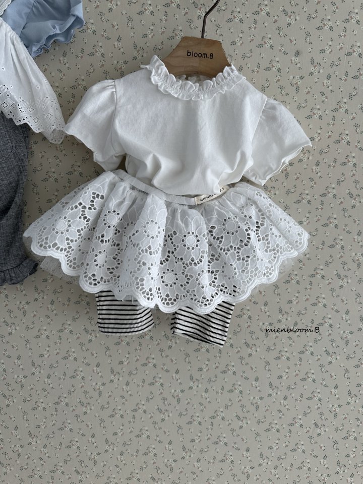 Mienbloom B - Korean Baby Fashion - #babywear - Bebe Silk Frill Tee - 8