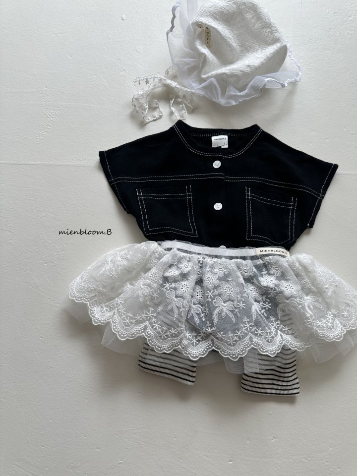 Mienbloom B - Korean Baby Fashion - #onlinebabyshop - Bebe Lace Hat - 12