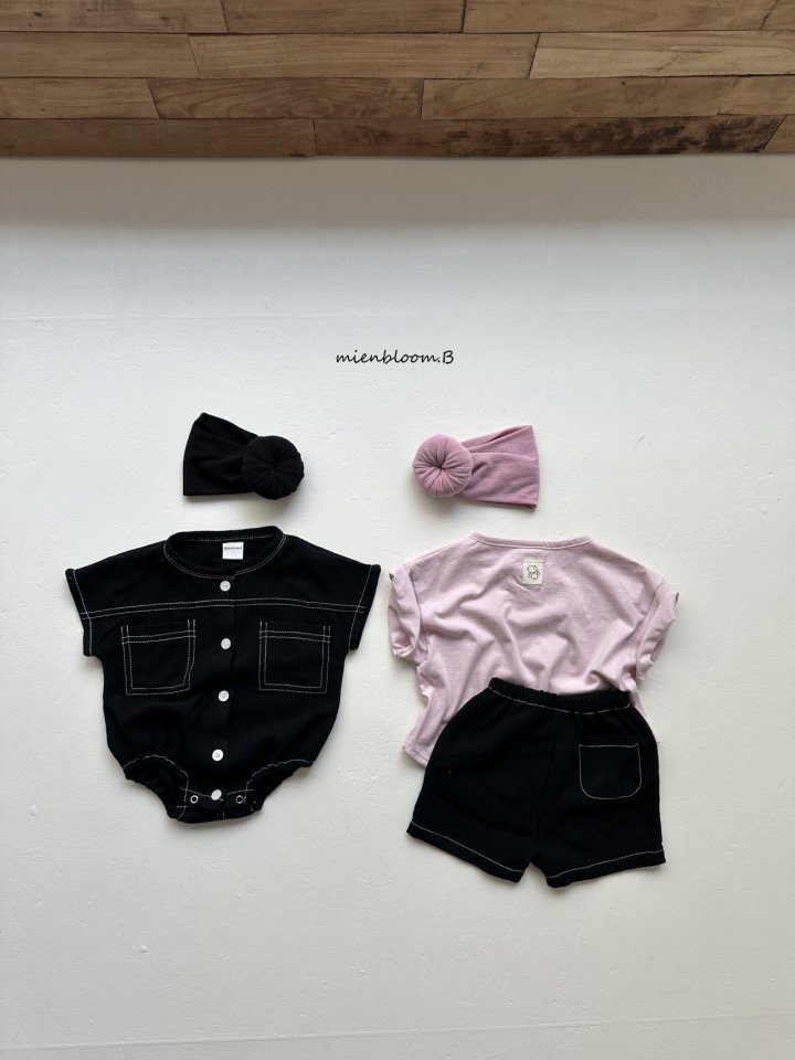 Mienbloom B - Korean Baby Fashion - #onlinebabyshop - Bebe Ally Linen Suit - 6