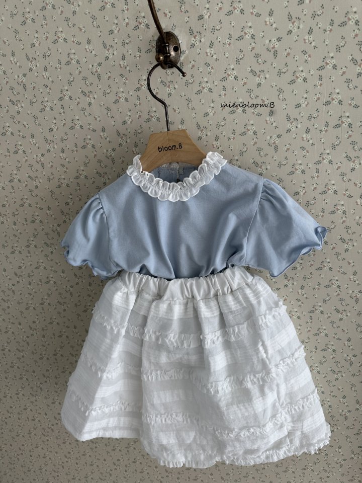 Mienbloom B - Korean Baby Fashion - #onlinebabyshop - Bebe Silk Frill Tee - 10