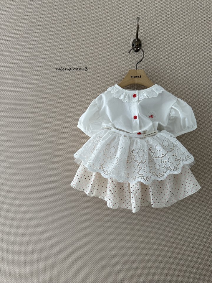 Mienbloom B - Korean Children Fashion - #kidzfashiontrend - Kids Red Skirt - 4