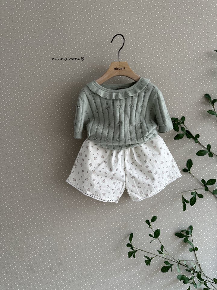 Mienbloom B - Korean Children Fashion - #childofig - Kids Square Flower Shorts - 6