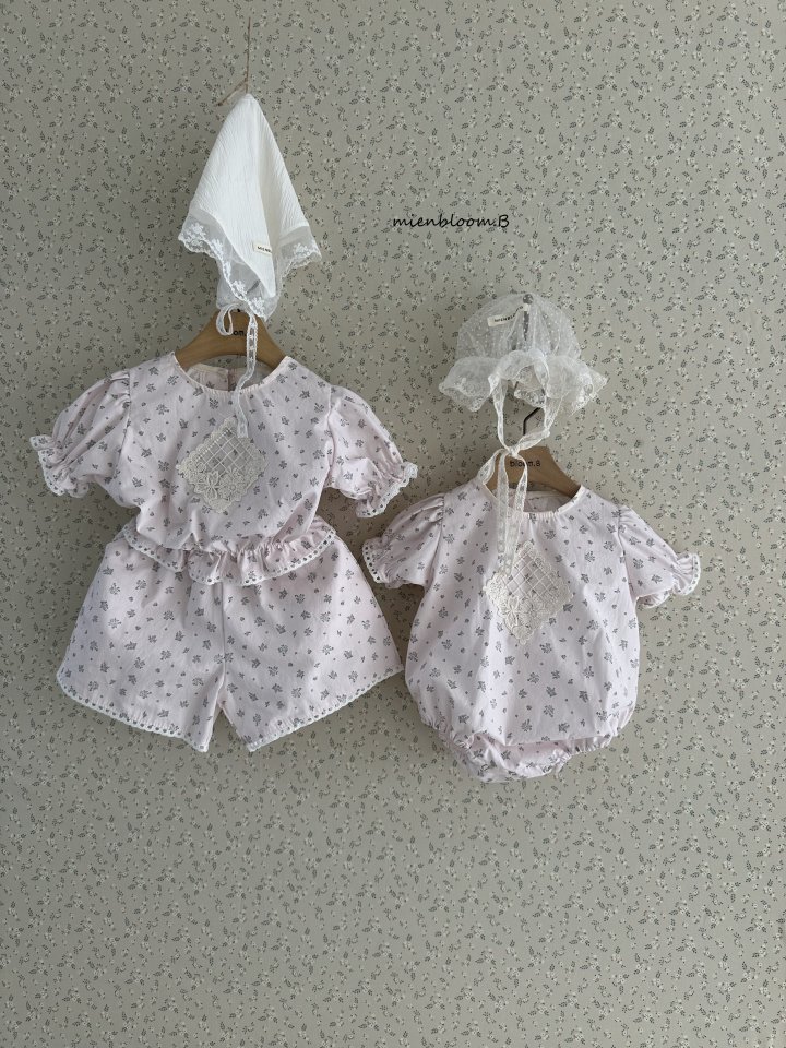 Mienbloom B - Korean Children Fashion - #childofig - Kids Square Flower Blouse (Flower) - 5