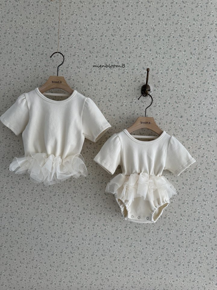 Mienbloom B - Korean Children Fashion - #kidsshorts - Kids Waffle Sasha Tee - 5