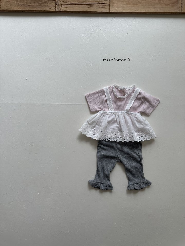 Mienbloom B - Korean Children Fashion - #kidsstore - Kids Eyelet Tee - 10