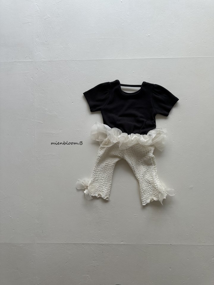 Mienbloom B - Korean Children Fashion - #kidzfashiontrend - Kids Waffle Sasha Tee - 7