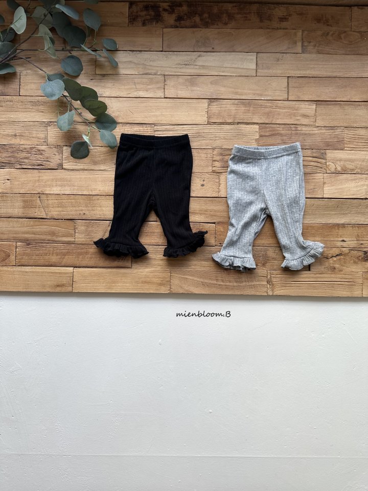 Mienbloom B - Korean Children Fashion - #kidzfashiontrend - Kids Rib Frill Pants