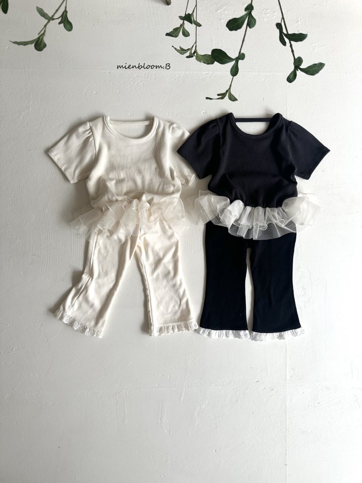 Mienbloom B - Korean Children Fashion - #littlefashionista - Kids Waffle Sasha Tee - 9