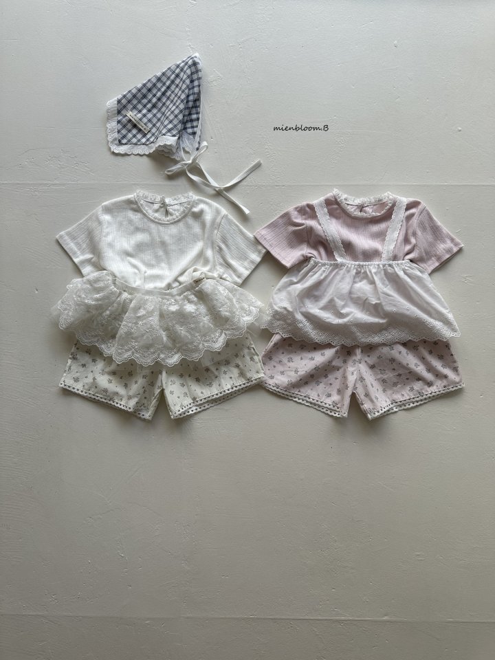 Mienbloom B - Korean Children Fashion - #magicofchildhood - Kids Square Flower Shorts - 3