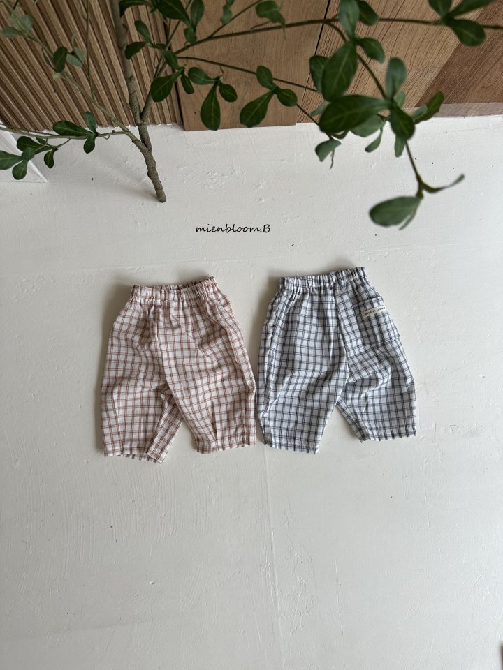 Mienbloom B - Korean Children Fashion - #minifashionista - Kids Check Pants
