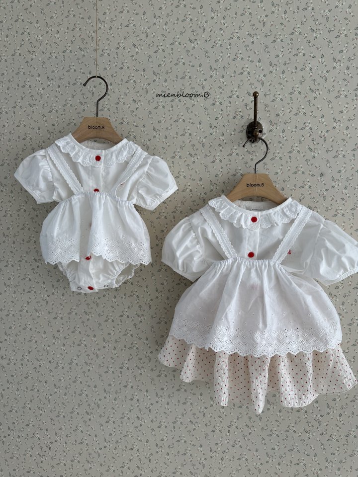 Mienbloom B - Korean Children Fashion - #minifashionista - Kids Red Skirt - 7