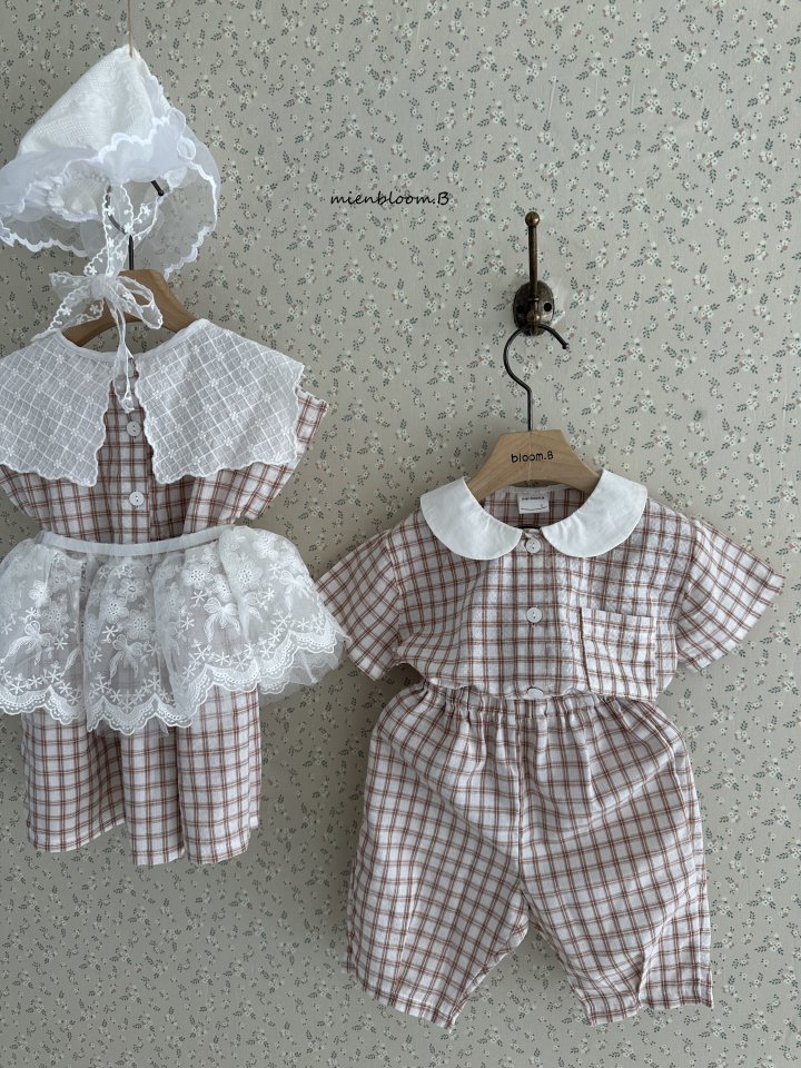 Mienbloom B - Korean Children Fashion - #todddlerfashion - Kids Check Pants - 4